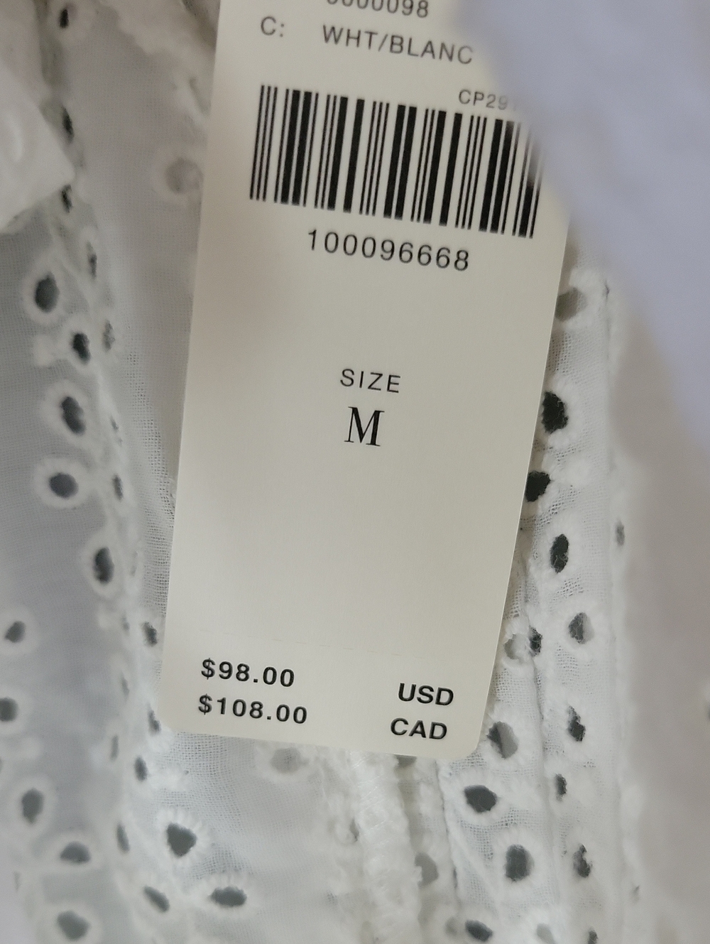Pilcro White Eyelet Lace Tank with Scalloped Trim - Picture 16 of 16